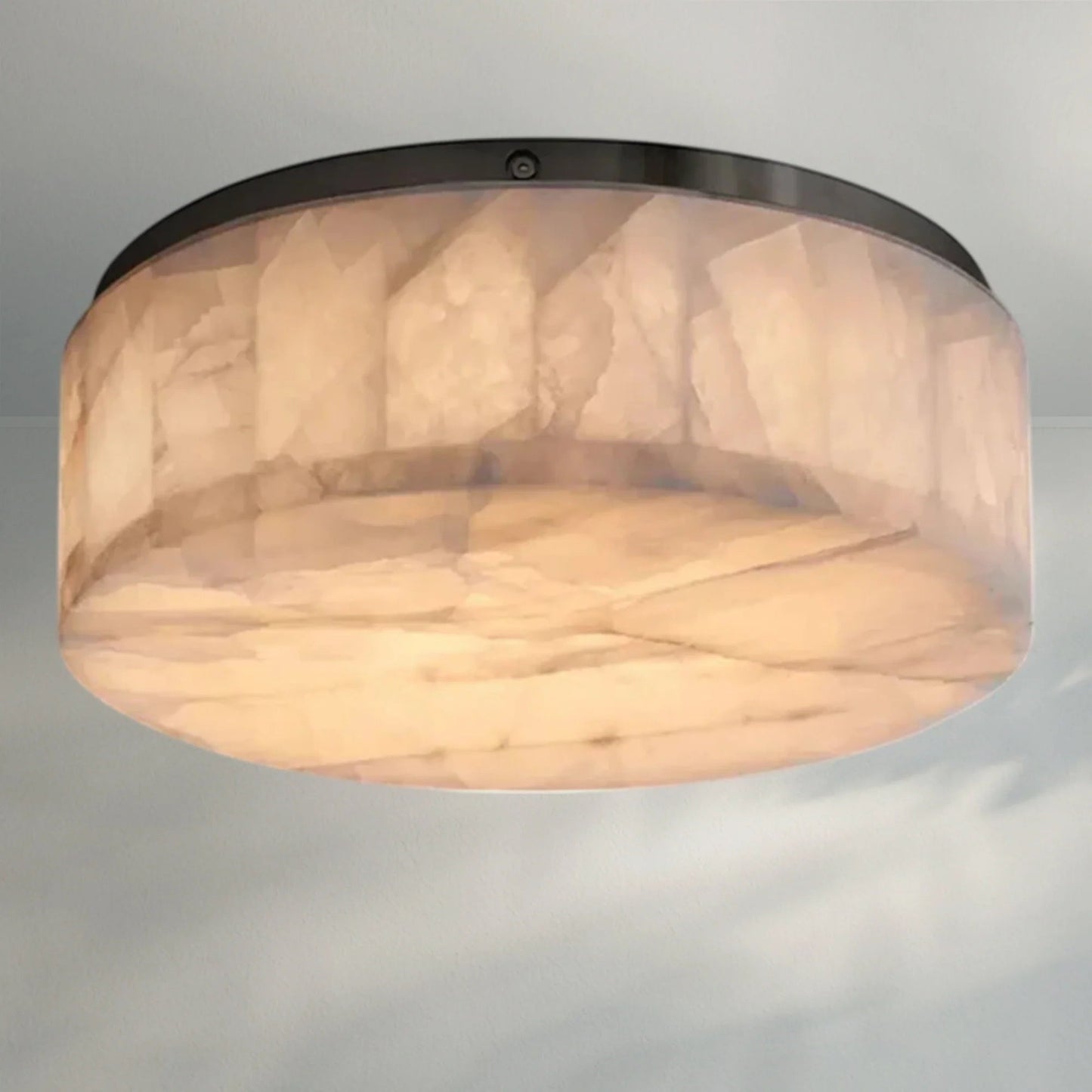 Rivaga Calcite Round Flushmount - Lightings Menu