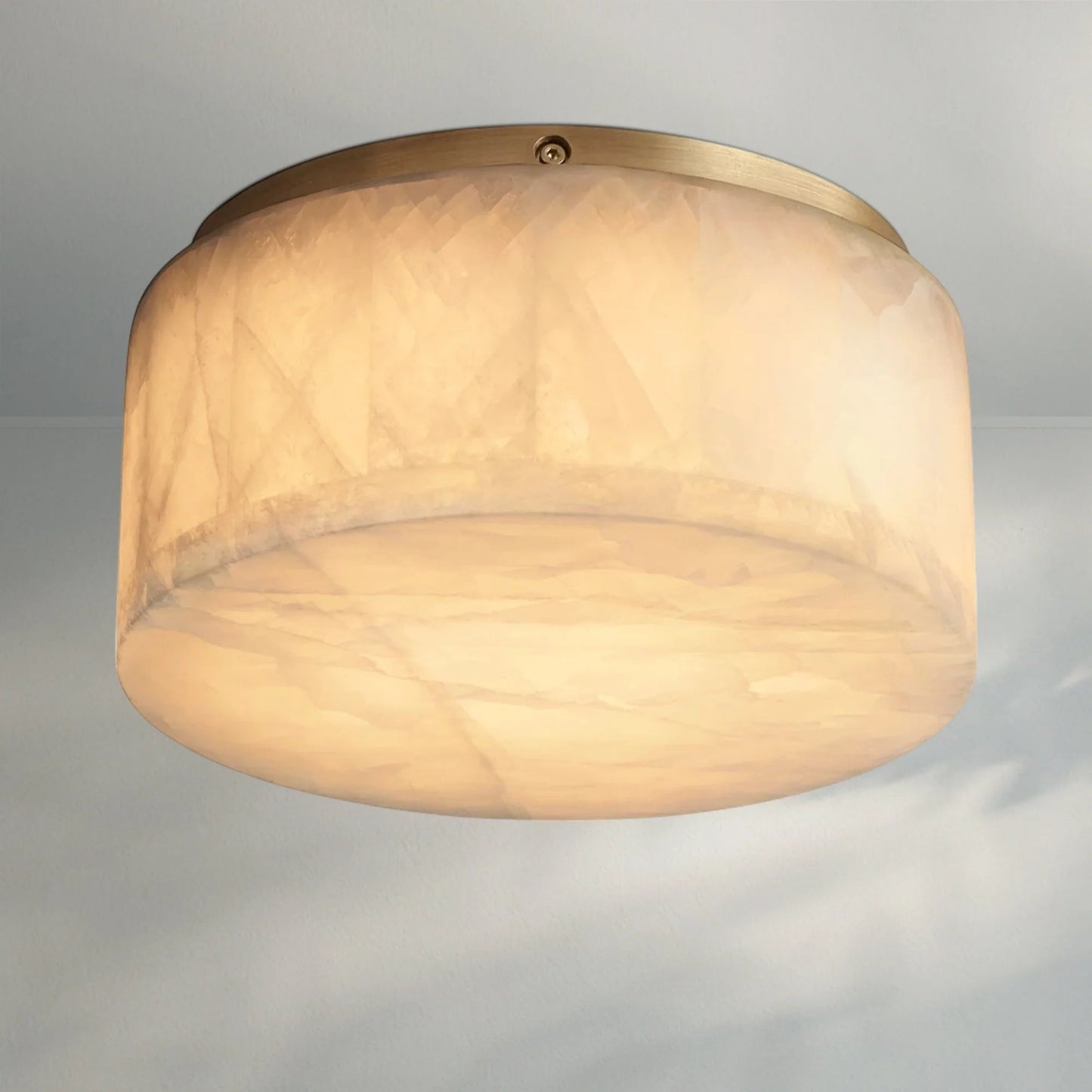 Rivaga Calcite Round Flushmount - Lightings Menu