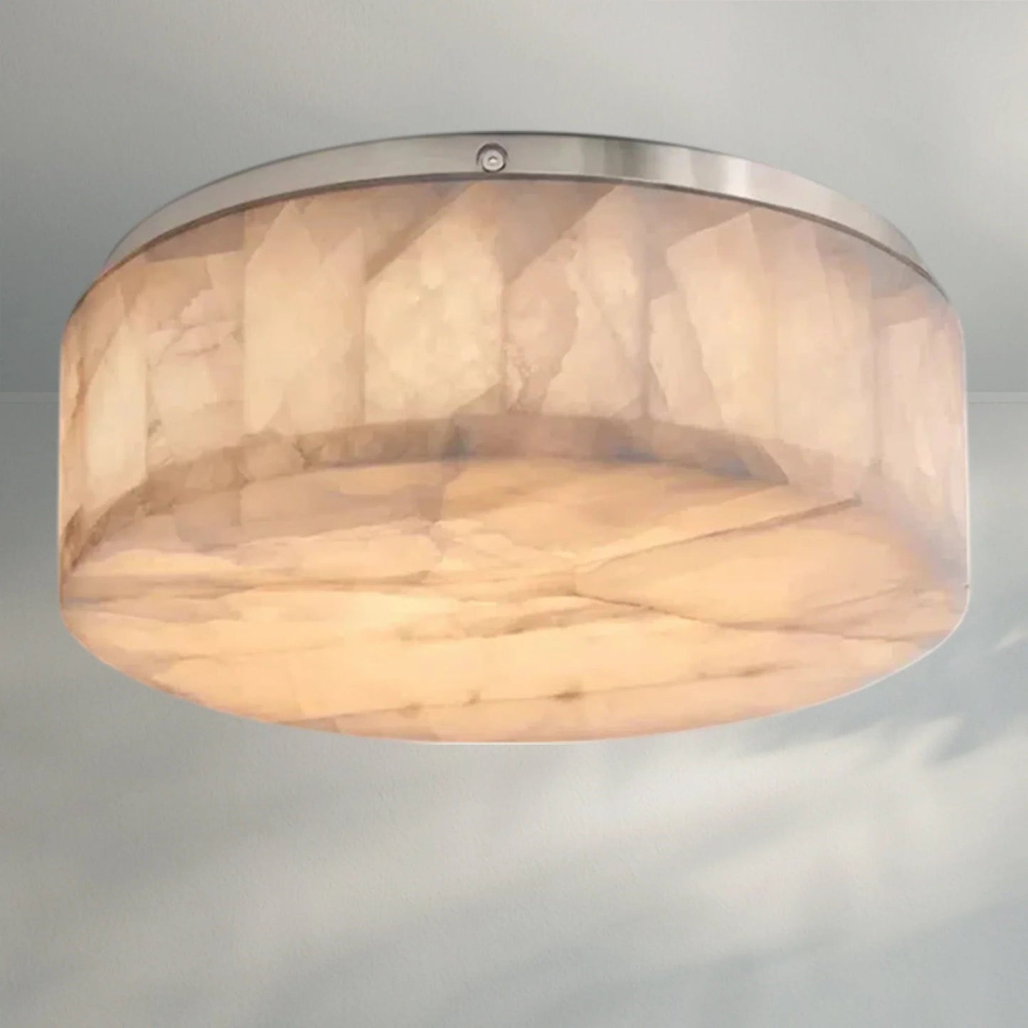 Rivaga Calcite Round Flushmount - Lightings Menu