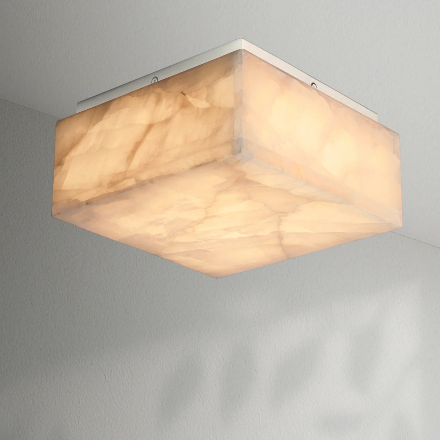 Rivaga Calcite Square Flushmount - Lightings Menu