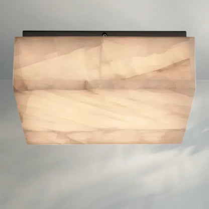 Rivaga Calcite Square Flushmount - Lightings Menu