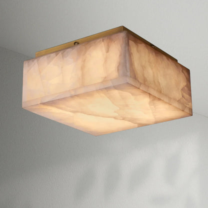 Rivaga Calcite Square Flushmount - Lightings Menu