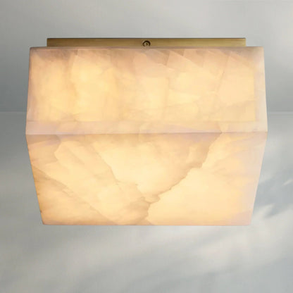 Rivaga Calcite Square Flushmount - Lightings Menu