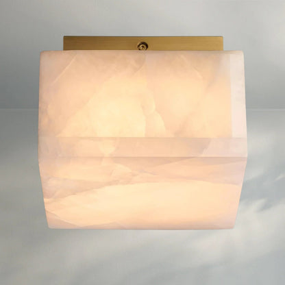 Rivaga Calcite Square Flushmount - Lightings Menu