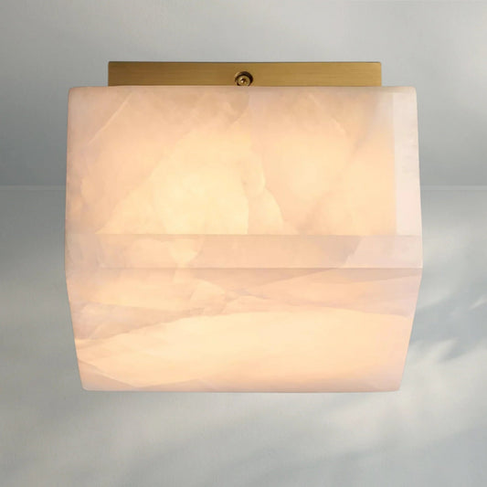 Rivaga Calcite Square Flushmount - Lightings Menu