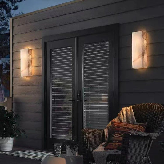 Rivaga Calcite Wall Sconce - Lightings Menu