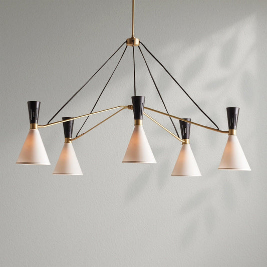 Romsey 5 - Light Round Chandelier - Lightings Menu