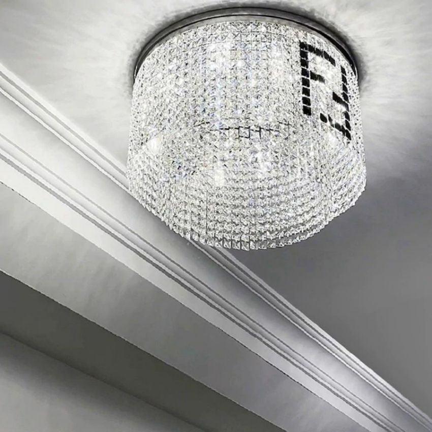 Round Crystal Chandelier - Lightings Menu
