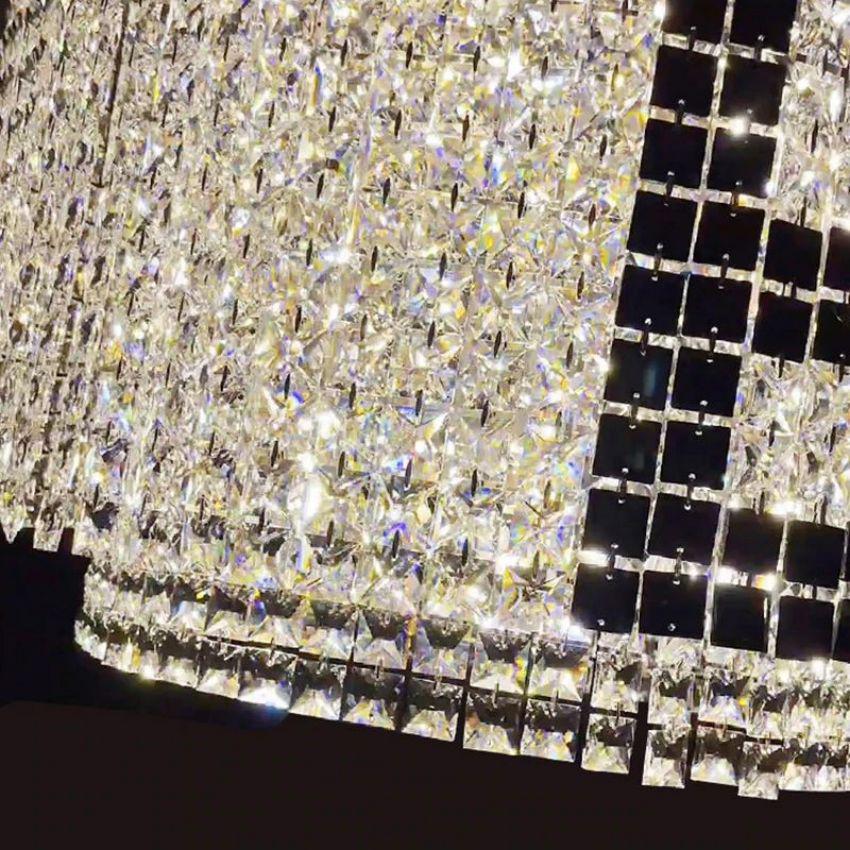 Round Crystal Chandelier - Lightings Menu