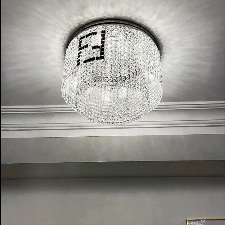 Round Crystal Chandelier - Lightings Menu