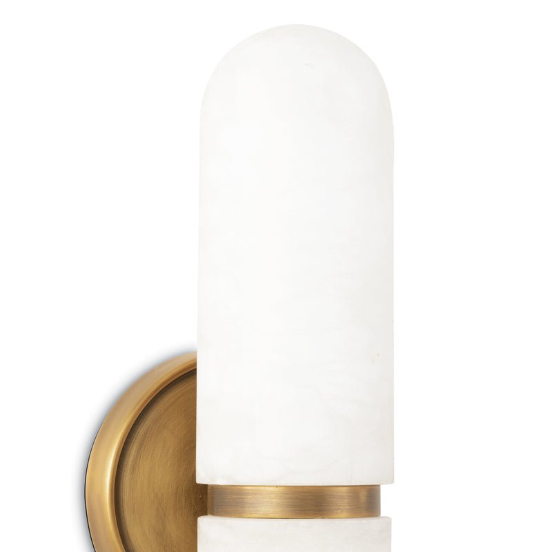 Salon Alabaster Small Sconce - Lightings Menu