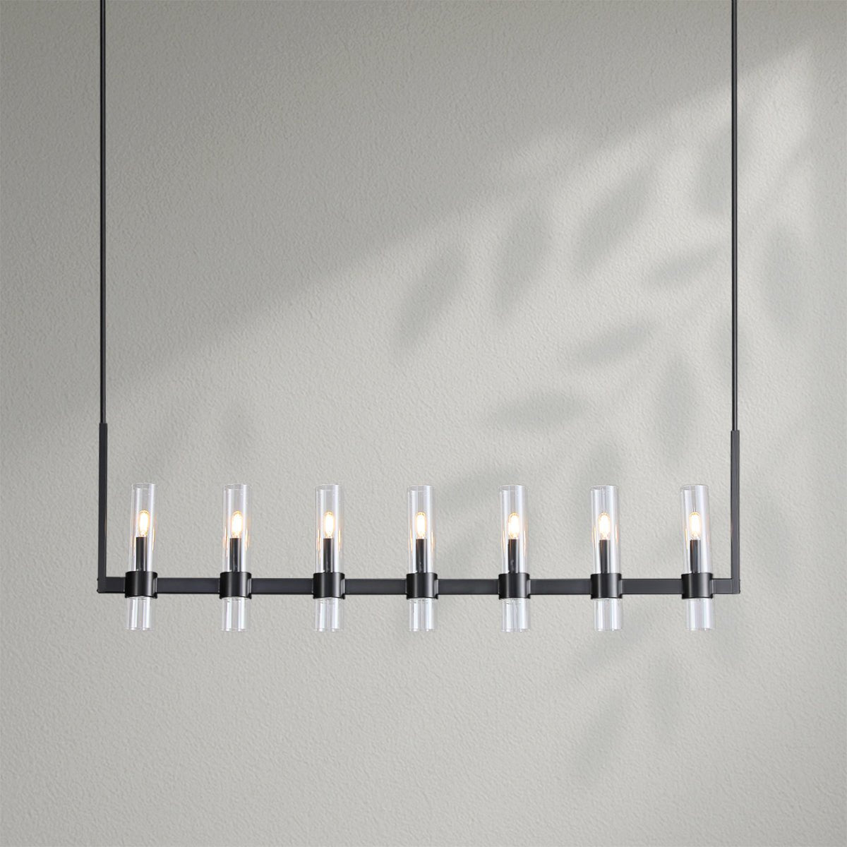Savelle Glass Linear Chandelier - Lightings Menu