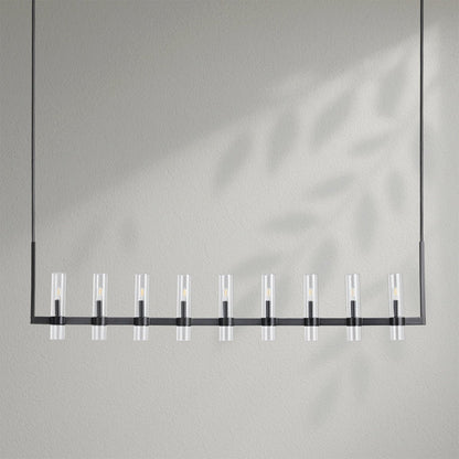 Savelle Glass Linear Chandelier - Lightings Menu