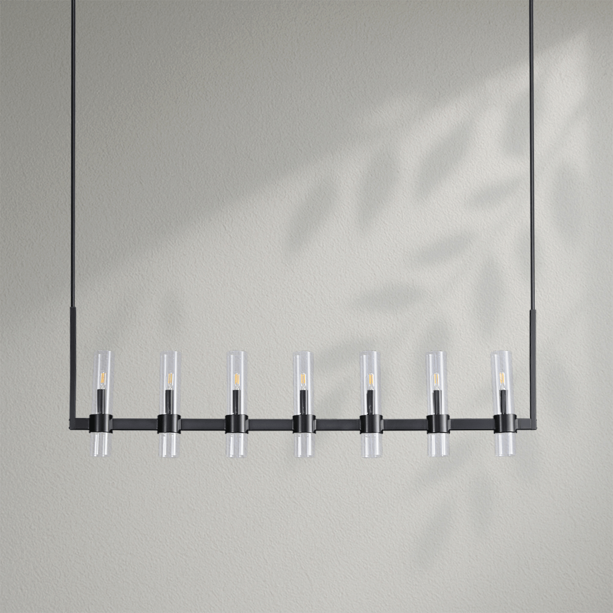 Savelle Glass Linear Chandelier - Lightings Menu