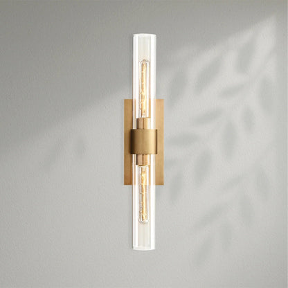 Savelle Glass Linear Wall Sconce - Lightings Menu