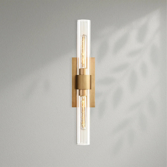 Savelle Glass Linear Wall Sconce - Lightings Menu
