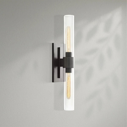 Savelle Glass Linear Wall Sconce - Lightings Menu
