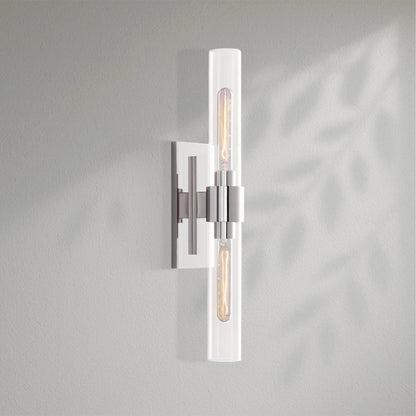 Savelle Glass Linear Wall Sconce - Lightings Menu