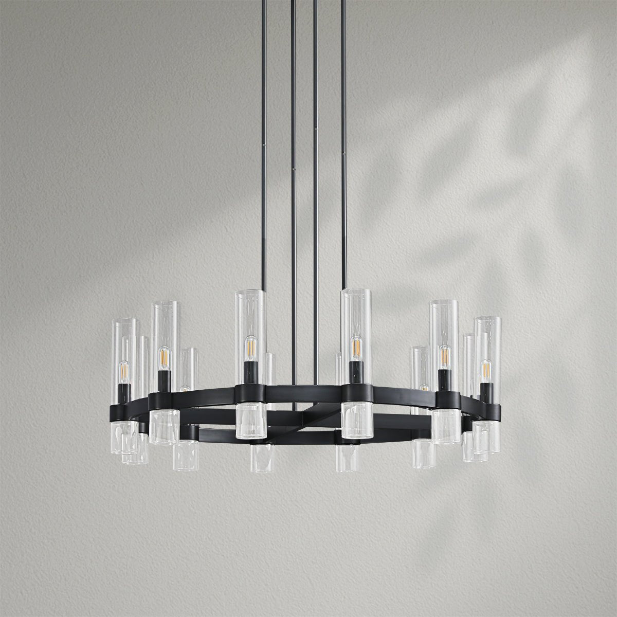 Savelle Glass Round Chandelier - Lightings Menu