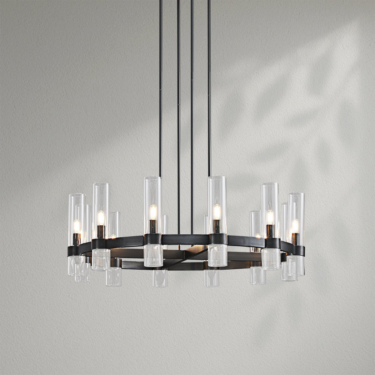 Savelle Glass Round Chandelier - Lightings Menu