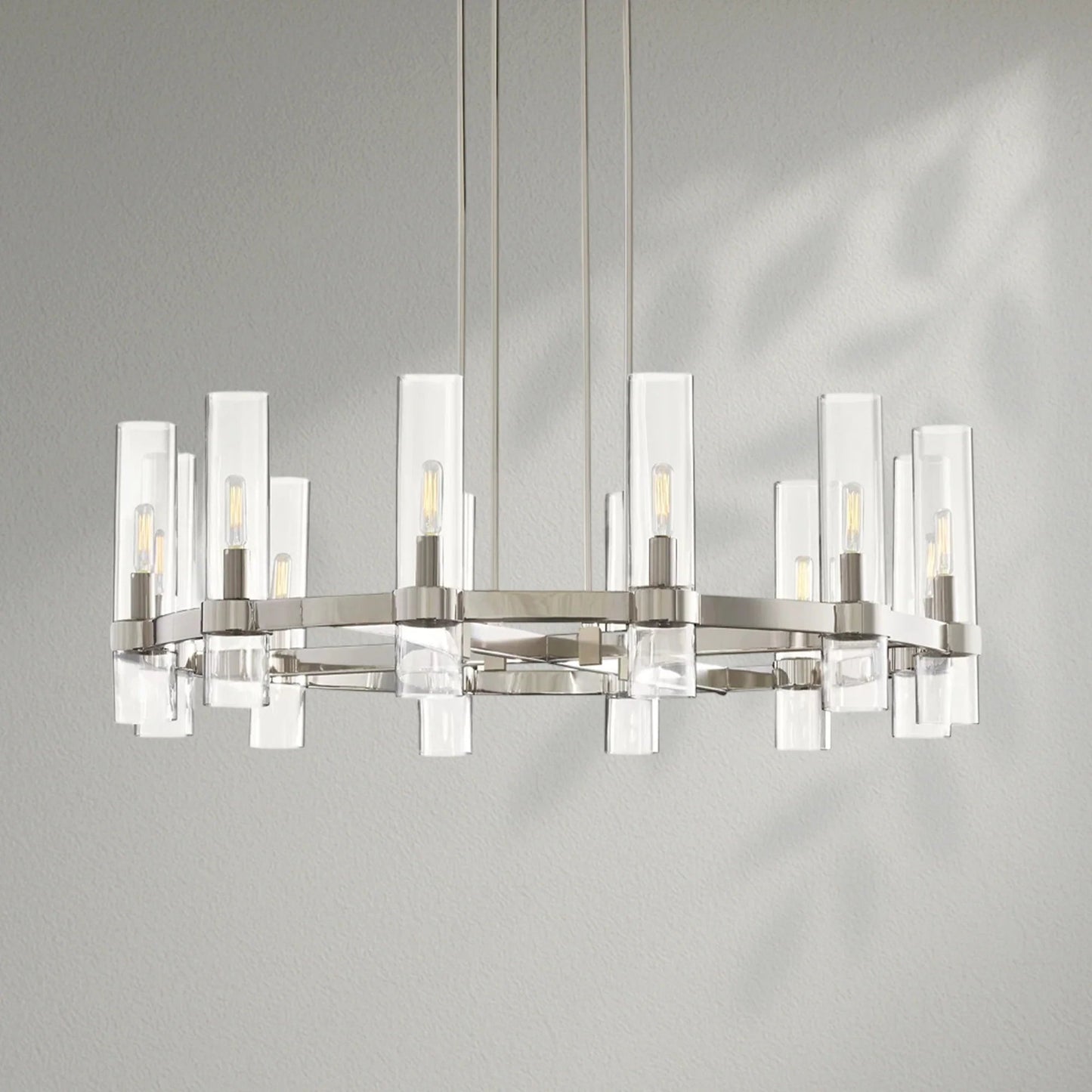 Savelle Glass Round Chandelier - Lightings Menu