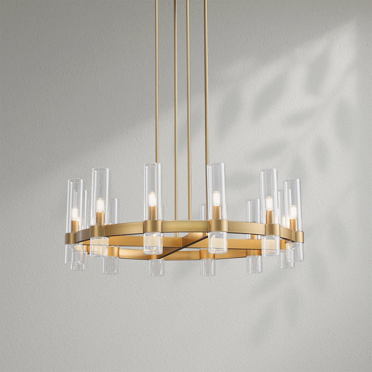 Savelle Glass Round Chandelier - Lightings Menu