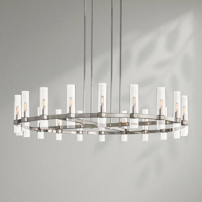 Savelle Glass Round Chandelier - Lightings Menu