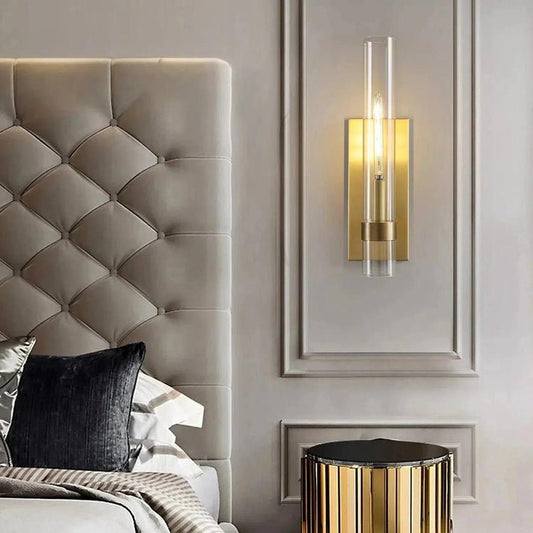 Savelle Glass Wall Sconce - Lightings Menu