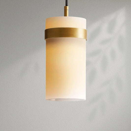 Savelle Milk Glass Pendant - Lightings Menu