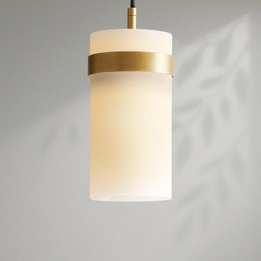 Savelle Milk Glass Pendant - Lightings Menu