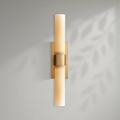 Savelle Milk Glass Sconce 23" - Lightings Menu