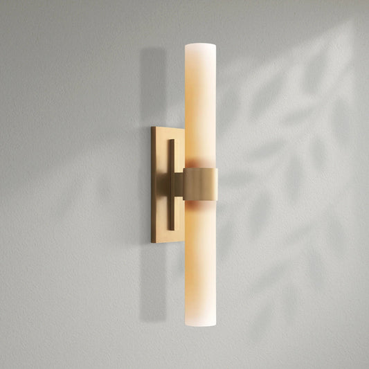 Savelle Milk Glass Sconce 23" - Lightings Menu
