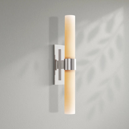 Savelle Milk Glass Sconce 23" - Lightings Menu