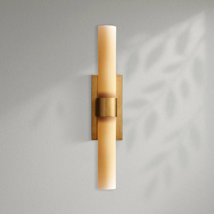 Savelle Milk Glass Sconce 23" - Lightings Menu