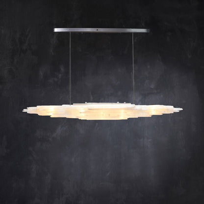 Selenite Natural Linear Chandelier - Lightings Menu