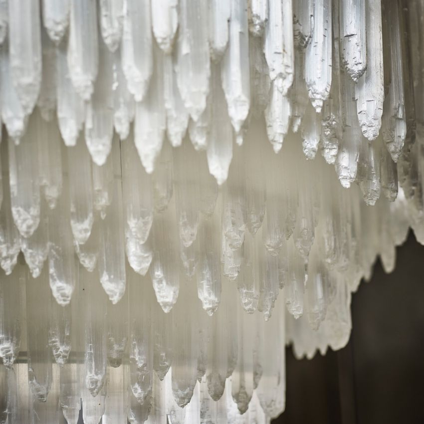 Selenite Rectangular Chandelier - Lightings Menu