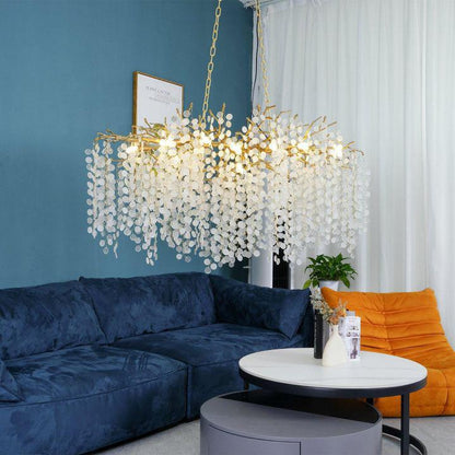 Shiro Crystal Chandelier - Lightings Menu
