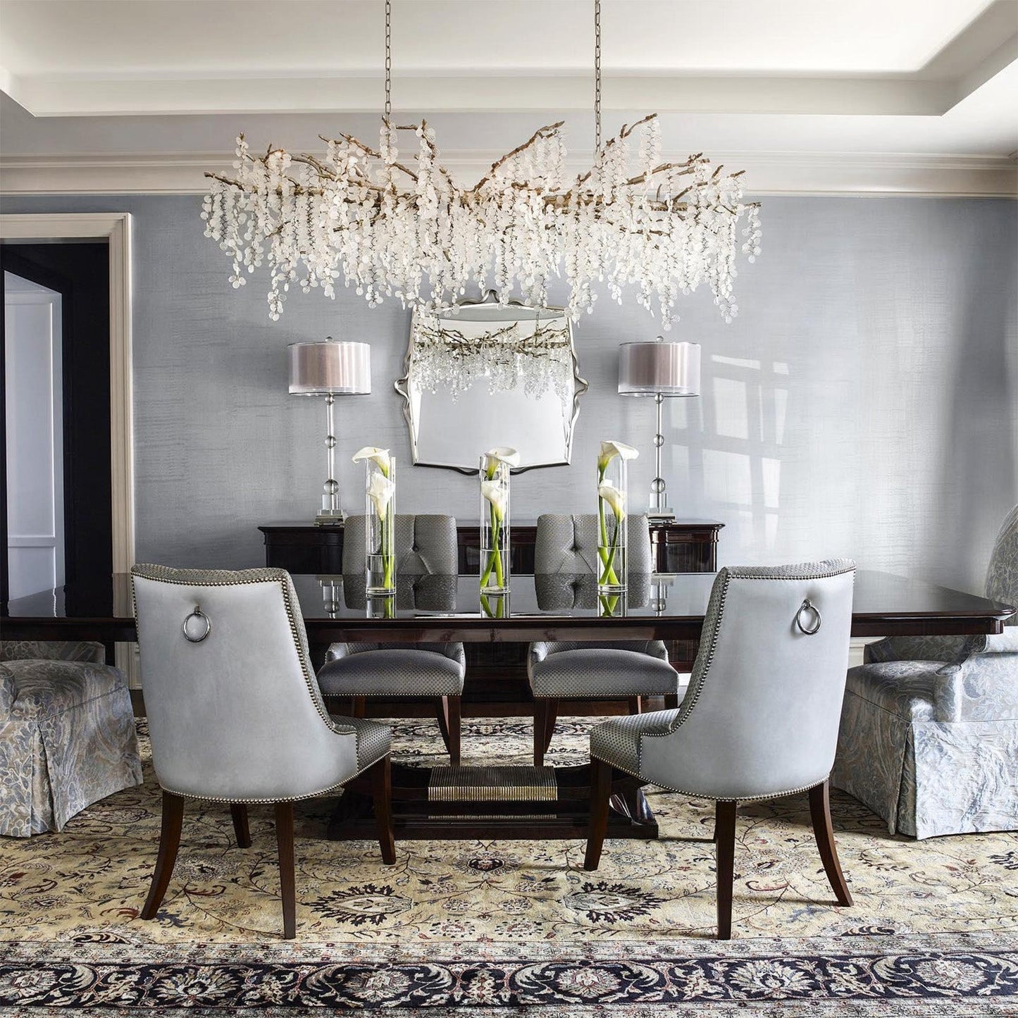 Shiro Crystal Chandelier - Lightings Menu