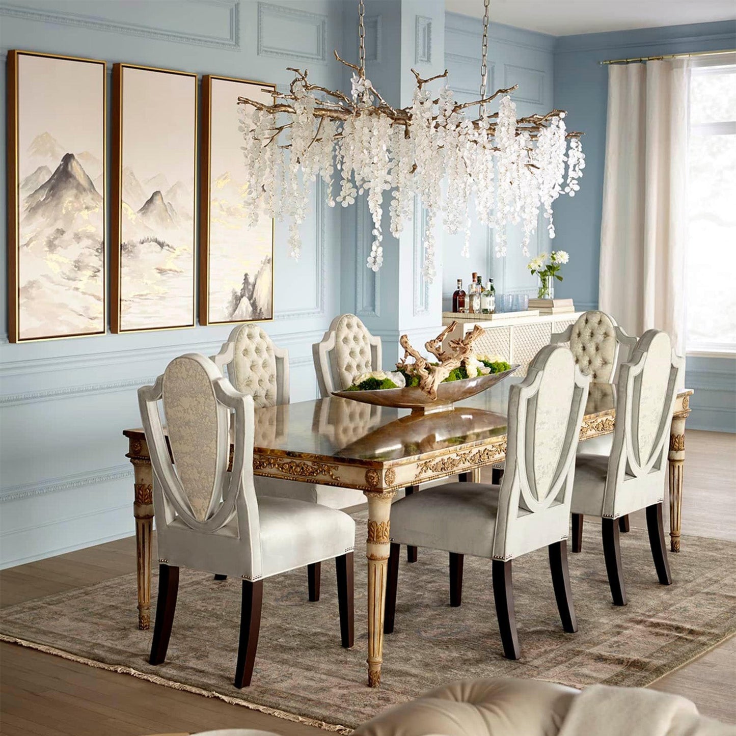 Shiro Crystal Chandelier - Lightings Menu