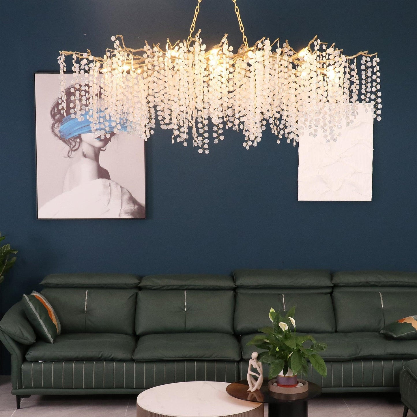 Shiro Crystal Chandelier - Lightings Menu