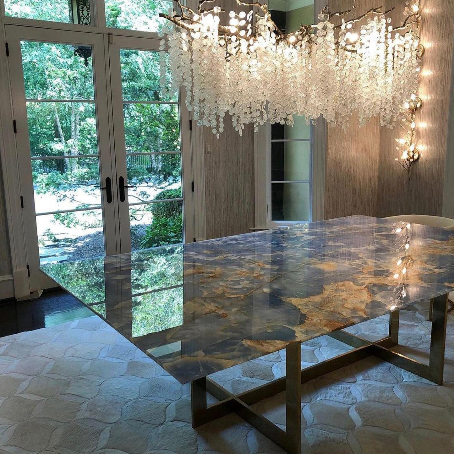 Shiro Crystal Chandelier - Lightings Menu