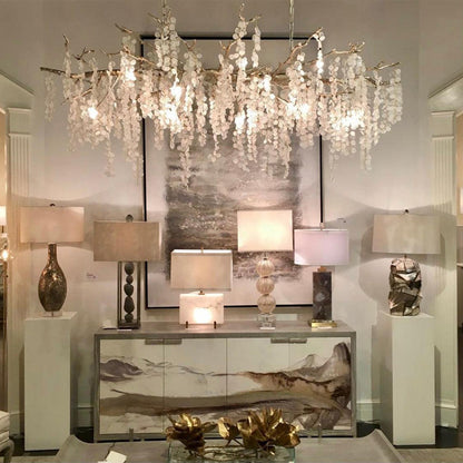 Shiro Crystal Chandelier - Lightings Menu