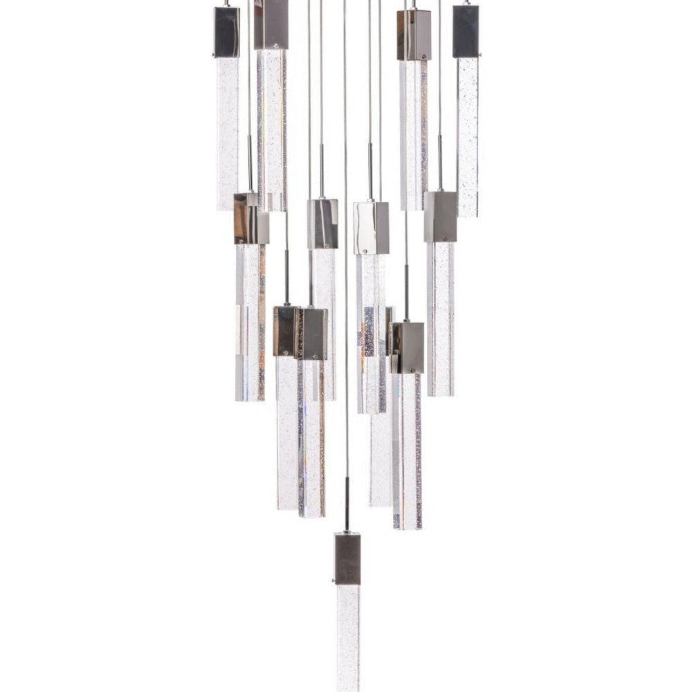 Sparkling Night Cylinder Chandelier 13 Light - Lightings Menu