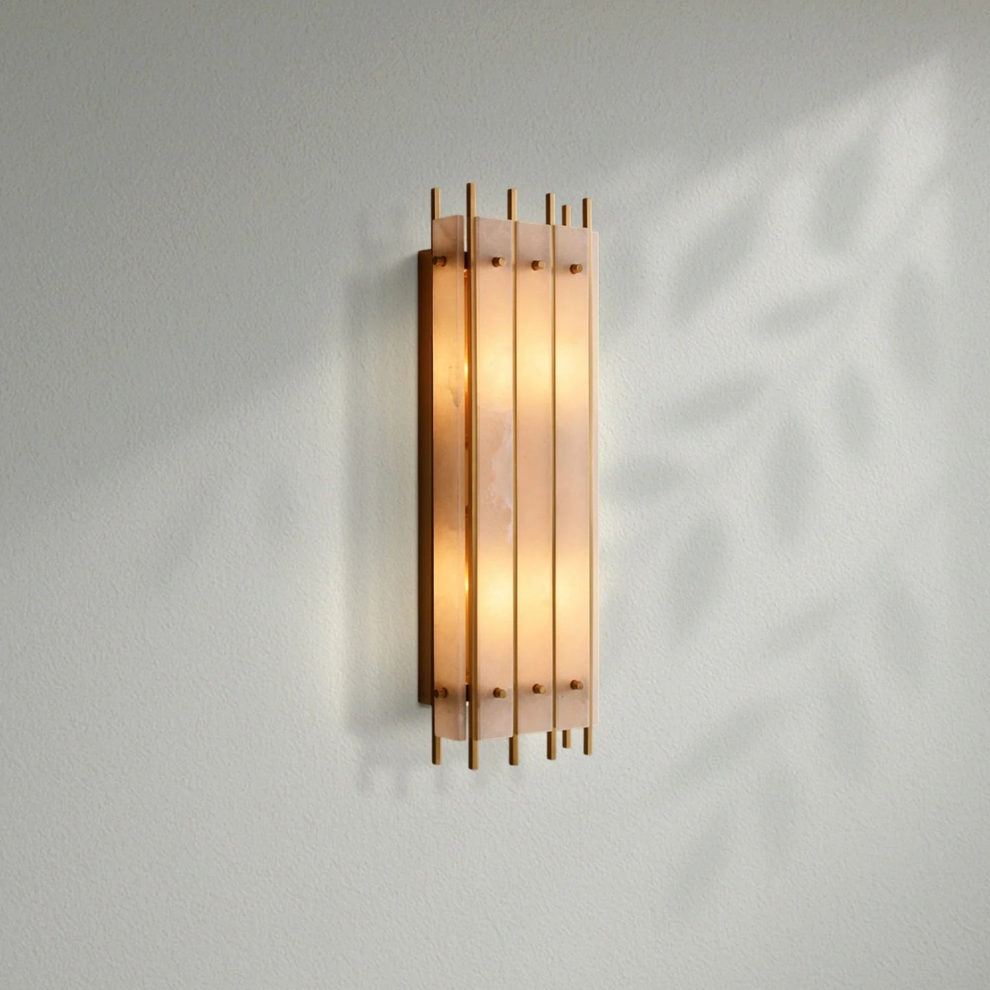 Sun Marco Alabaster Grand Rectangular Sconce - Lightings Menu