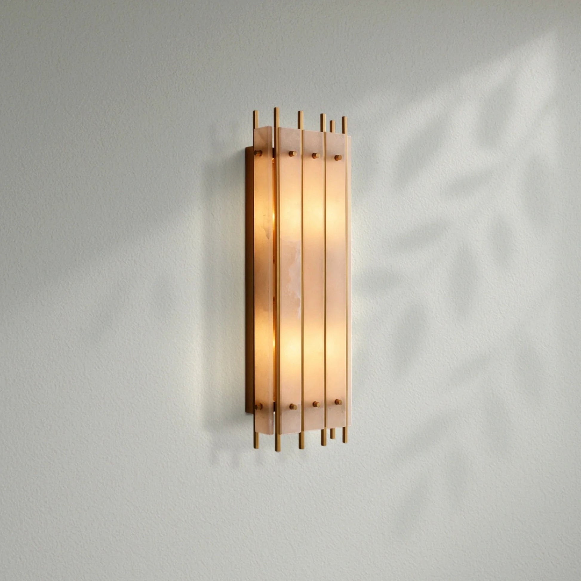 Sun Marco Alabaster Grand Rectangular Sconce - Lightings Menu