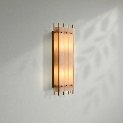 Sun Marco Alabaster Grand Rectangular Sconce - Lightings Menu