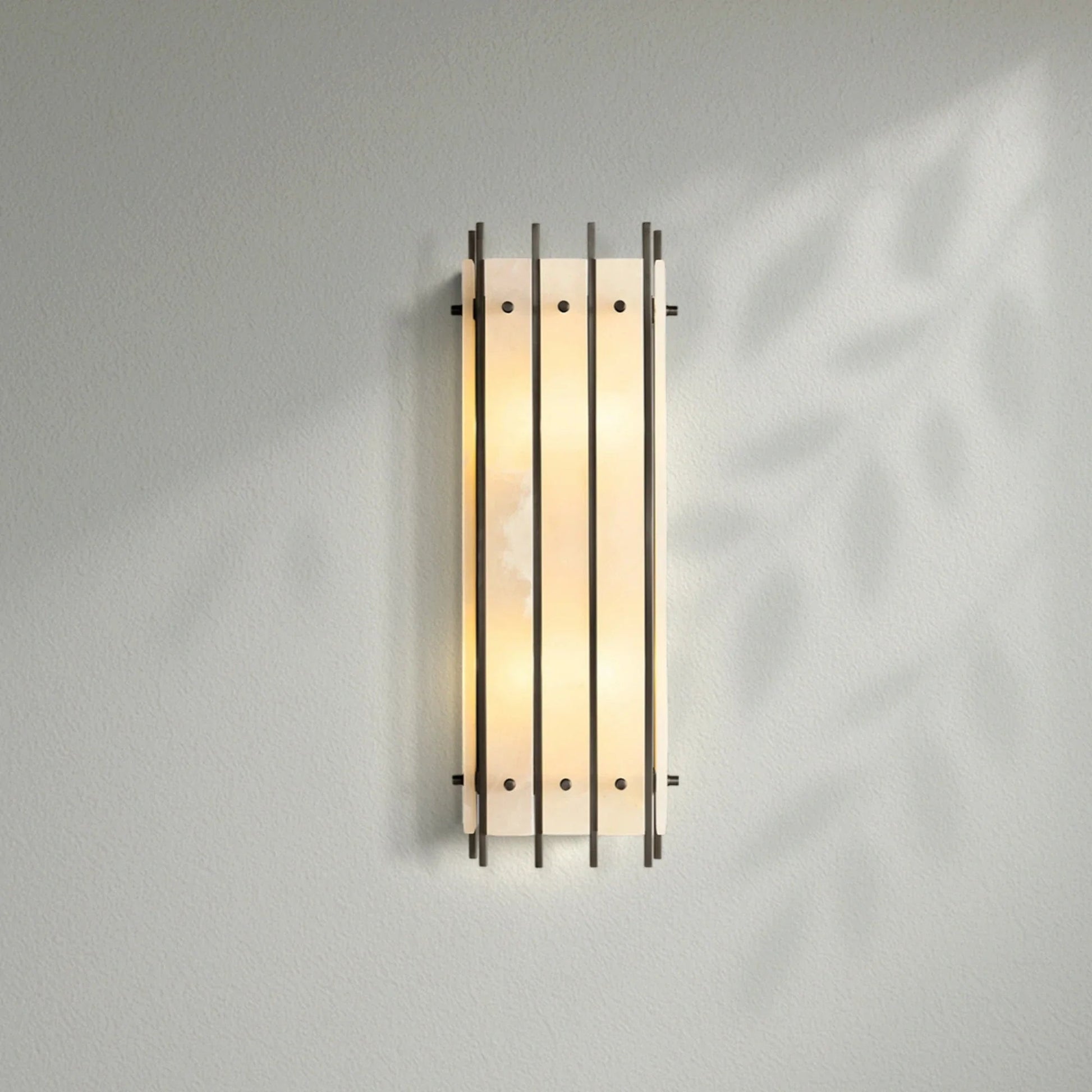 Sun Marco Alabaster Grand Rectangular Sconce - Lightings Menu