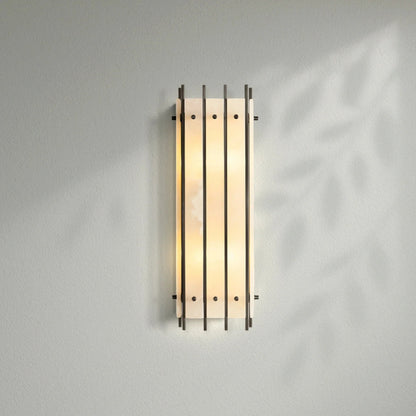 Sun Marco Alabaster Grand Rectangular Sconce - Lightings Menu