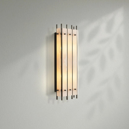Sun Marco Alabaster Grand Rectangular Sconce - Lightings Menu