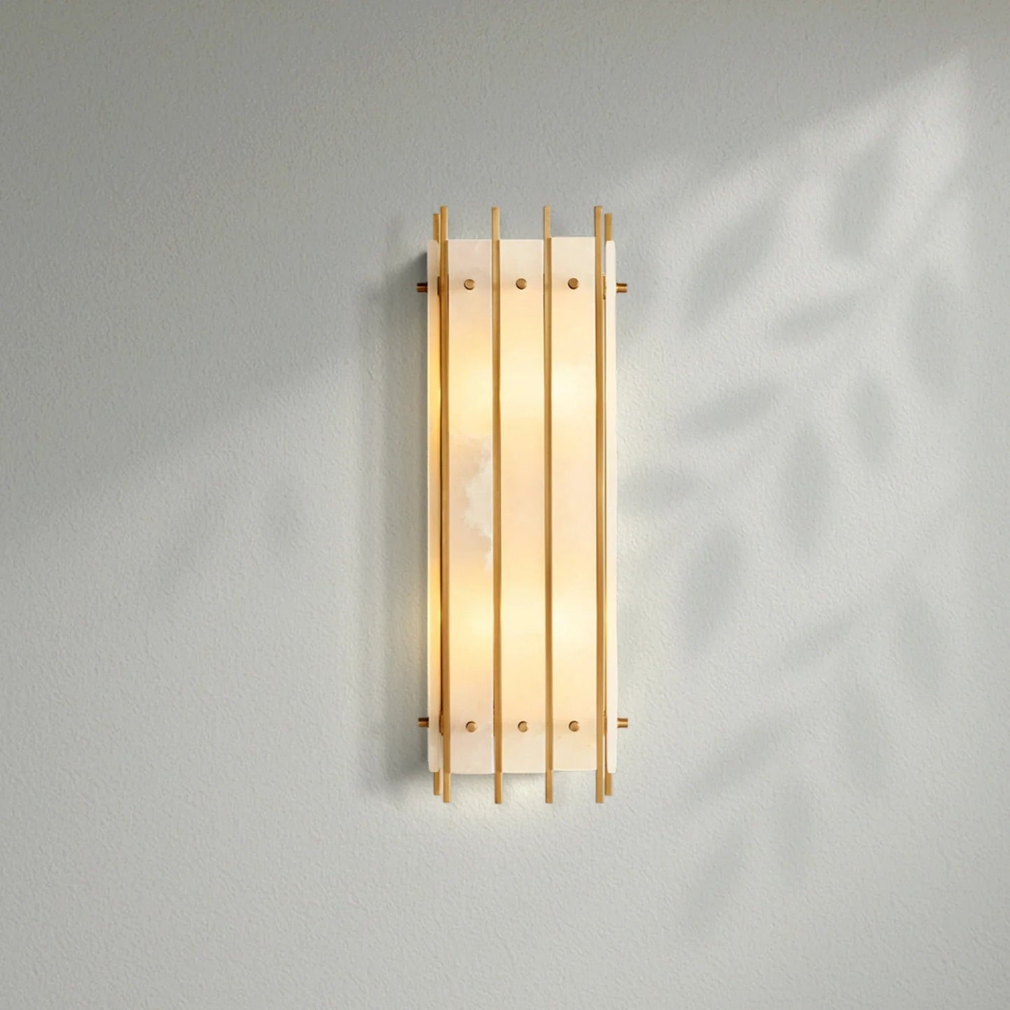 Sun Marco Alabaster Grand Rectangular Sconce - Lightings Menu